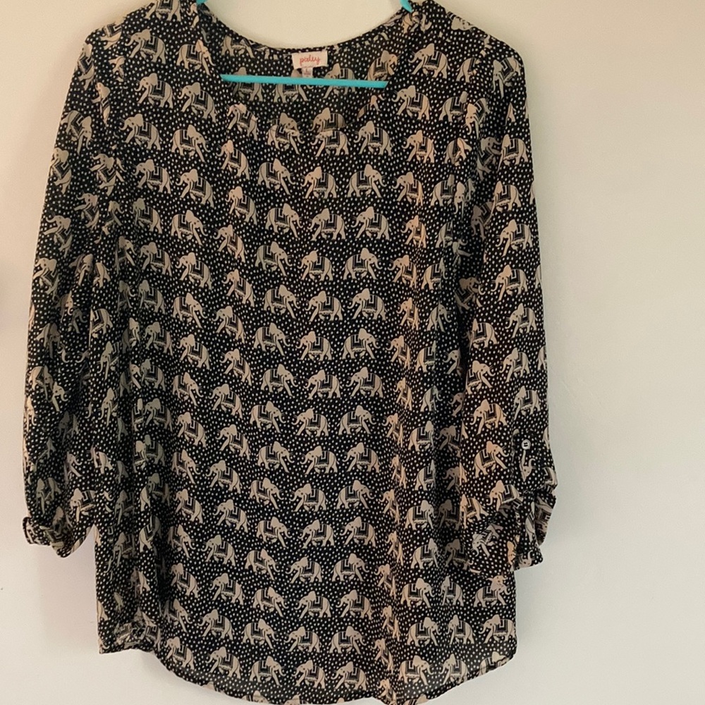 Pixley blouse Elephant print